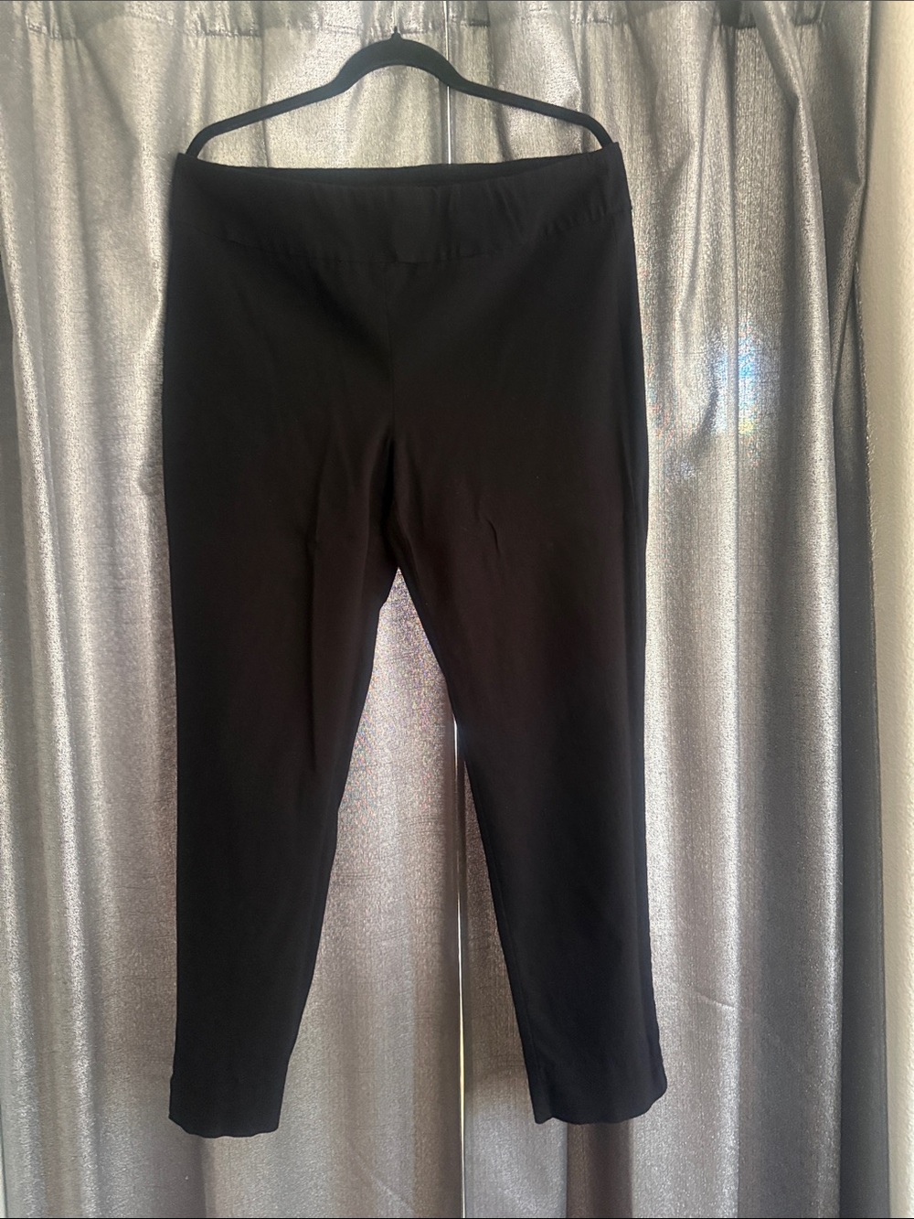 Larry Levine Black Kids Stretch Leggings